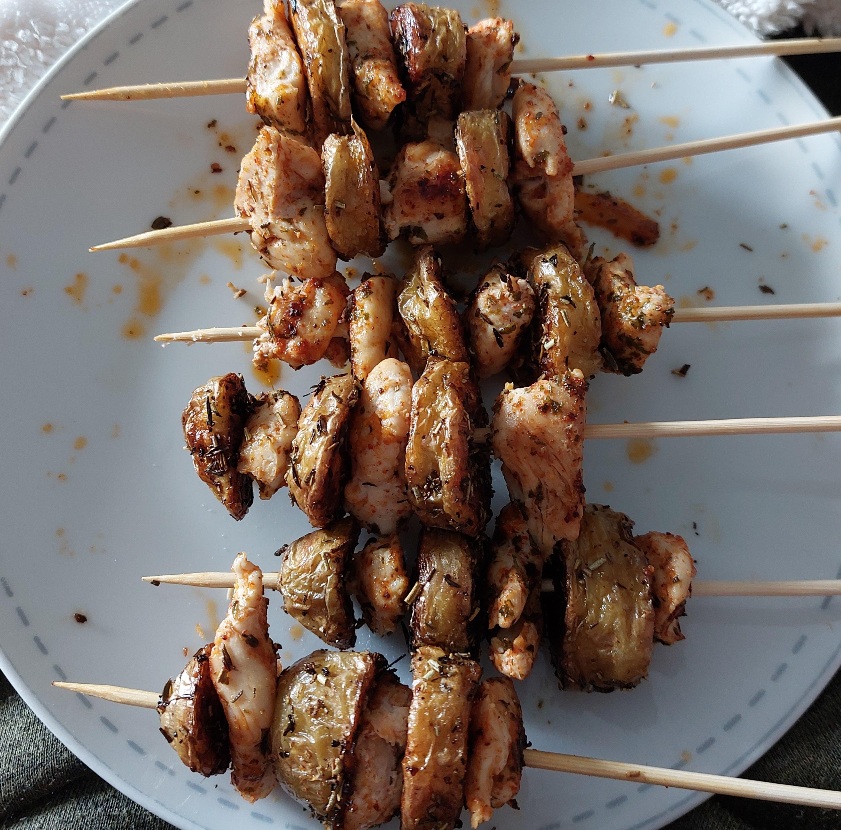 Chicken skewers